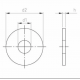 Шайба кузовная SHW WIDE плоская ОЦ, М8x30