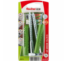 Дюбель универсальный fischer UX Green R S K NV с шестигранным шурупом ЭКО, 12x70/10x100 мм