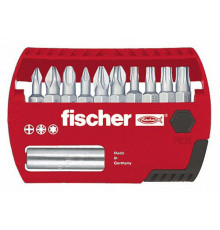 Набор бит fischer FPB Bit Set Profi шлиц Torx и Pozidriv, 11 предметов