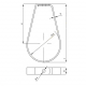 Хомут-петля спринклерный HSBG без гайки ОЦ, 32 (1 1/4)