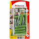 Распорный дюбель fischer SX S Green K NV с кромкой и потайным шурупом ЭКО, 8x40/5x55 мм