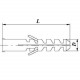 Дюбель распорный тип S DY-RY-S полипропилен, 6x30