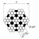 Трос для растяжки DIN 3055 (Art. 8379) A4 средней жесткости, D6 мм (1000 м)