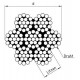 Art. 8382 A4 6,0 мм Канат гибкий нержавеющий для фалов, свивка 7х19