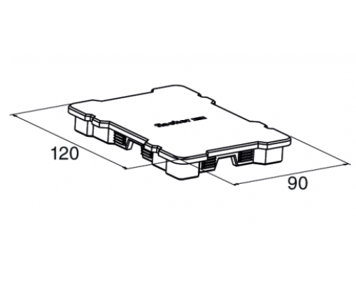 Защитный колпачок fischer FMEC для монтажных профилей FMP, 120x90 мм