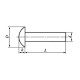 Заклепка забивная под молоток ГОСТ 10299 с полукруглой головкой сталь без покрытия, 16x65