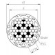 Art. 8381 A4 6,0/9,0 мм Трос нержавеющий для ограждений, покрытие непрозрачный белый ПВХ, свивка 7х7