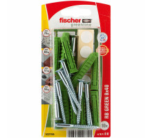 Распорный дюбель fischer RB Green K NV с потайным шурупом и неполной резьбой ЭКО, 8x40/5x50 мм