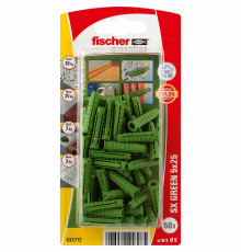 Распорный дюбель fischer SX Green с кромкой экологически чистый, 5x25 мм