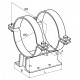 Неподвижная опора fischer FMPS 2/2 для крепления тяжелых трубопроводов гоц. сталь, 14” 100x200x356 мм