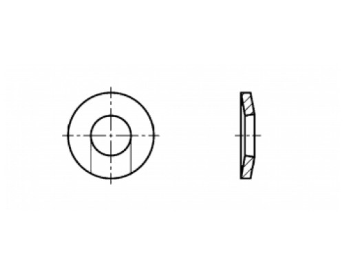 Шайба зажимная D 5 (5,3 х11 х1,2) DIN 6796 оц.